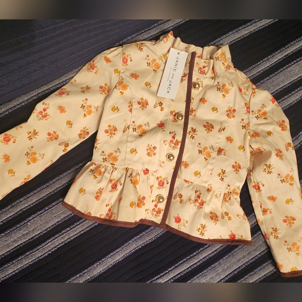 Janie and Jack Floral jacket NWT